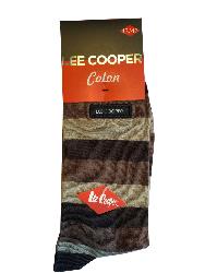 Chaussettes haute Lee Cooper rayure Marron