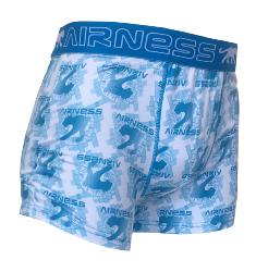 Boxer Airness motif logo Bleu ciel