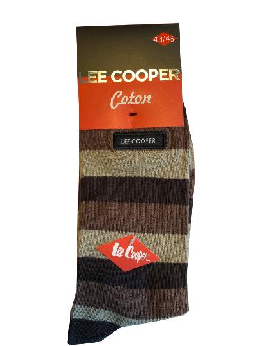Chaussettes haute Lee Cooper rayure Marron
